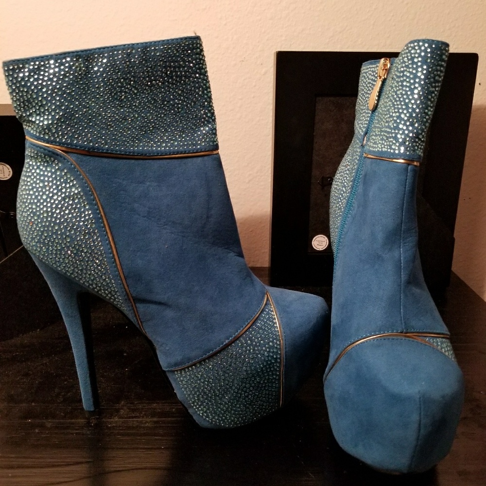 Turquoise Booties